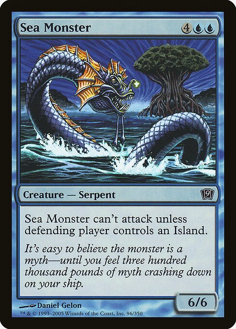 Magic the Gathering Card - Sea Monster - MTG Circle