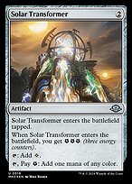 Magic the Gathering Card - Solar Transformer - MTG Circle