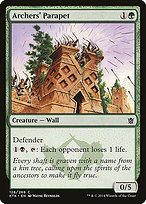 Magic the Gathering Card - Archers' Parapet - MTG Circle