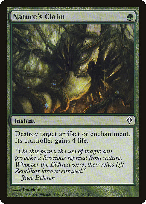 Magic the Gathering Card - Nature's Claim - MTG Circle