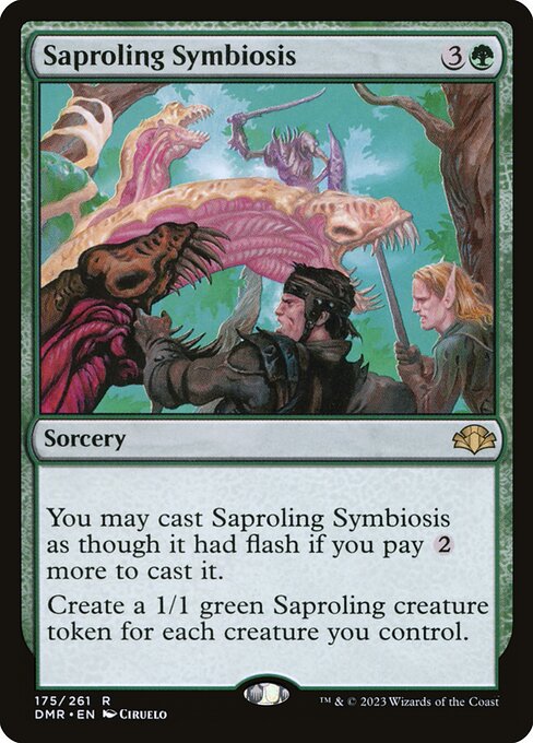 Magic the Gathering Card - Saproling Symbiosis - MTG Circle