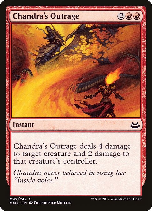 Magic the Gathering Card - Chandra's Outrage - MTG Circle