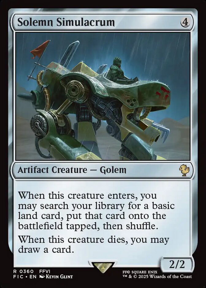 Magic the Gathering Card - Solemn Simulacrum - MTG Circle