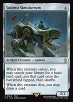 Magic the Gathering Card - Solemn Simulacrum - MTG Circle