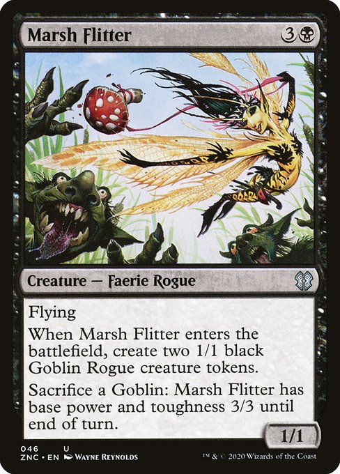 Magic the Gathering Card - Marsh Flitter - MTG Circle
