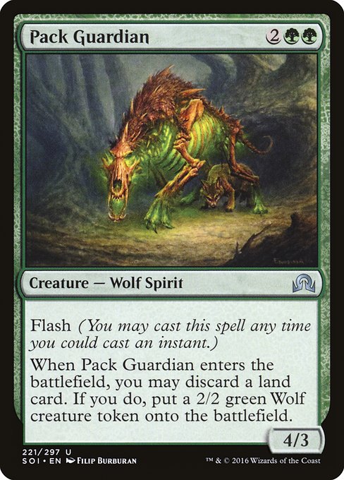 Magic the Gathering Card - Pack Guardian - MTG Circle