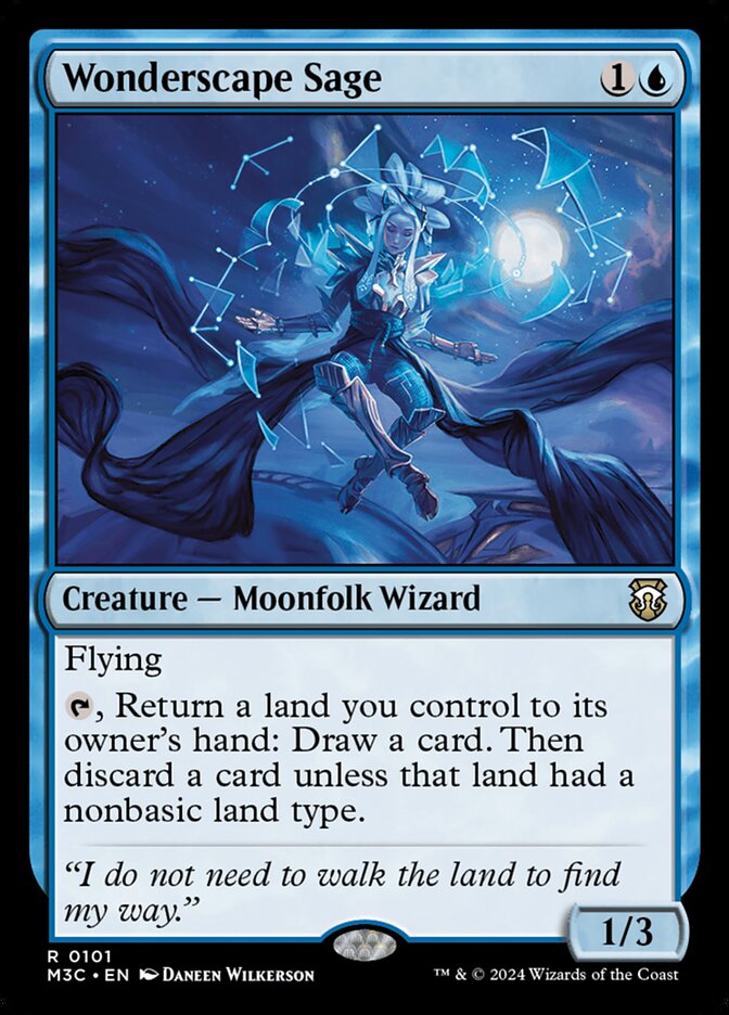 Magic the Gathering Card - Wonderscape Sage - MTG Circle