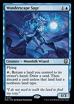 Magic the Gathering Card - Wonderscape Sage - MTG Circle