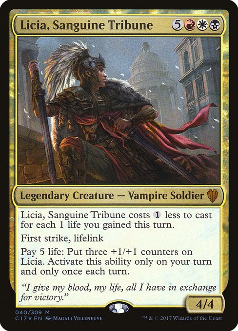 Magic the Gathering Card - Licia, Sanguine Tribune - MTG Circle