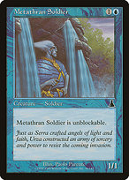 Magic the Gathering Card - Metathran Soldier - MTG Circle