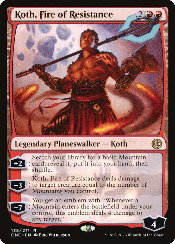 Magic the Gathering Card - Koth, Fire of Resistance - MTG Circle