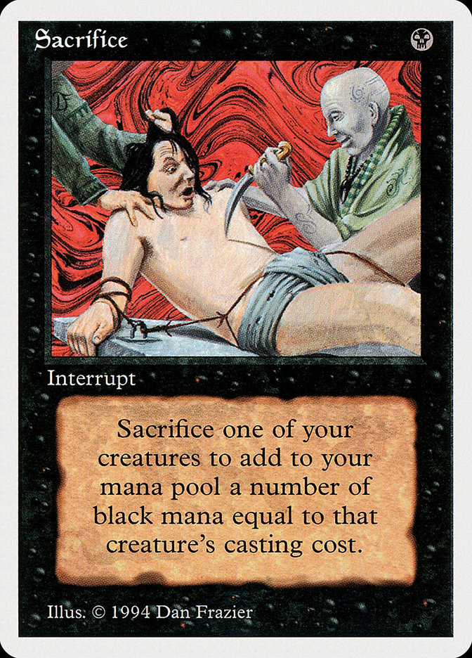 Magic the Gathering Card - Sacrifice - MTG Circle