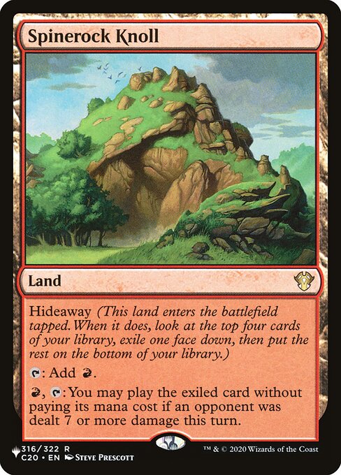 Magic the Gathering Card - Spinerock Knoll - MTG Circle