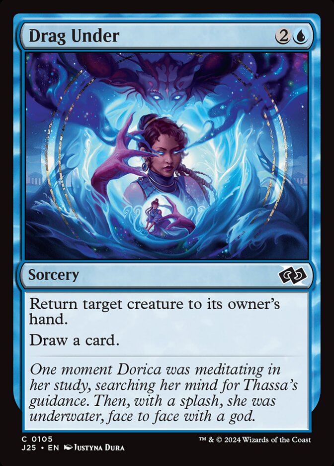 Magic the Gathering Card - Drag Under - MTG Circle