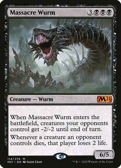 Magic the Gathering Card - Massacre Wurm - MTG Circle