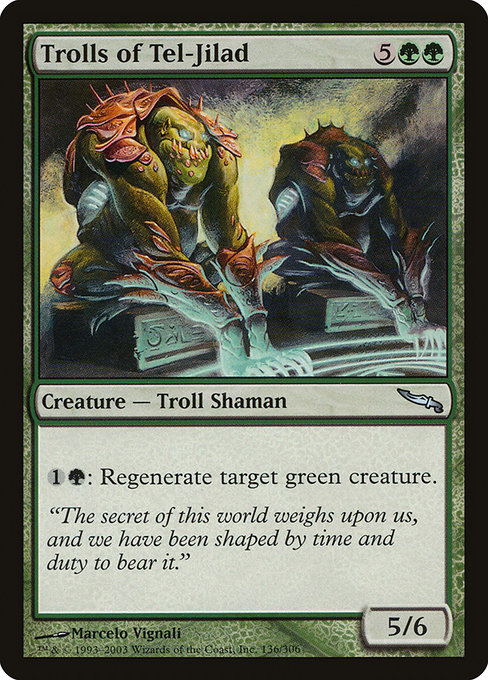 Magic the Gathering Card - Trolls of Tel-Jilad - MTG Circle
