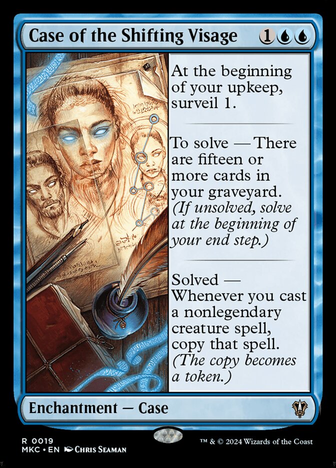 Magic the Gathering Card - Case of the Shifting Visage - MTG Circle