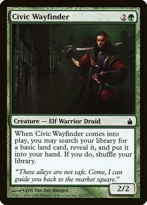 Magic the Gathering Card - Civic Wayfinder - MTG Circle