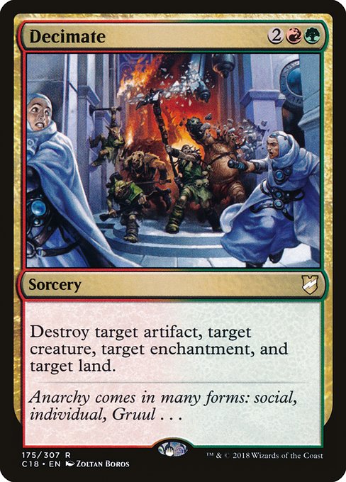 Magic the Gathering Card - Decimate - MTG Circle