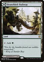 Magic the Gathering Card - Branchloft Pathway // Boulderloft Pathway - MTG Circle