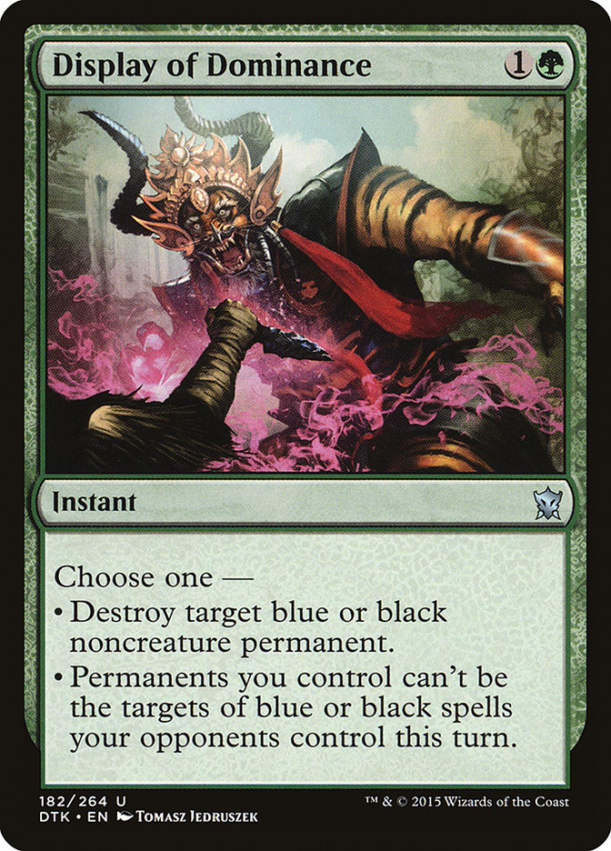Magic the Gathering Card - Display of Dominance - MTG Circle