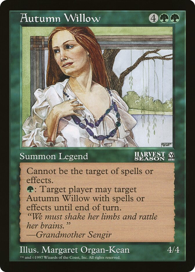 Magic the Gathering Card - Autumn Willow - MTG Circle