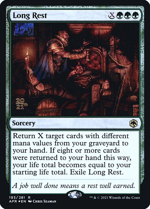 Magic the Gathering Card - Long Rest - MTG Circle