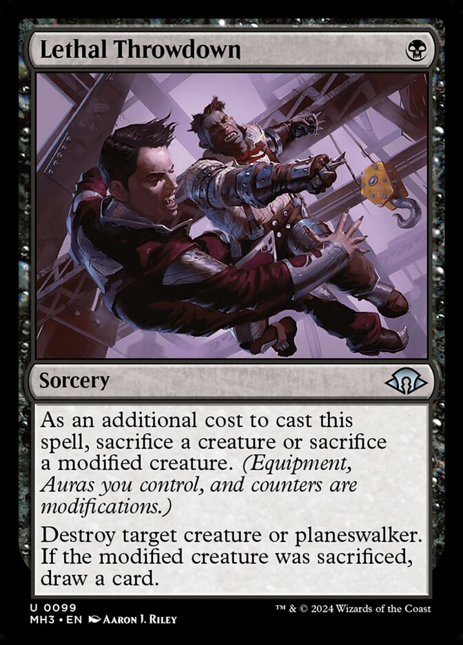 Magic the Gathering Card - Lethal Throwdown - MTG Circle