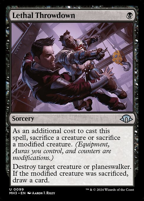 Magic the Gathering Card - Lethal Throwdown - MTG Circle