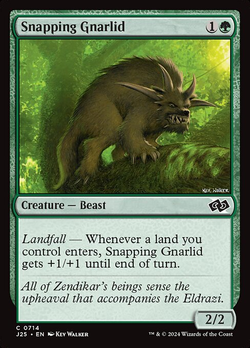 Magic the Gathering Card - Snapping Gnarlid - MTG Circle