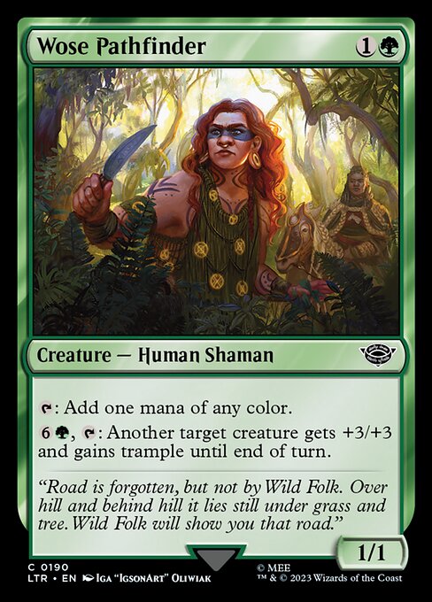 Magic the Gathering Card - Wose Pathfinder - MTG Circle
