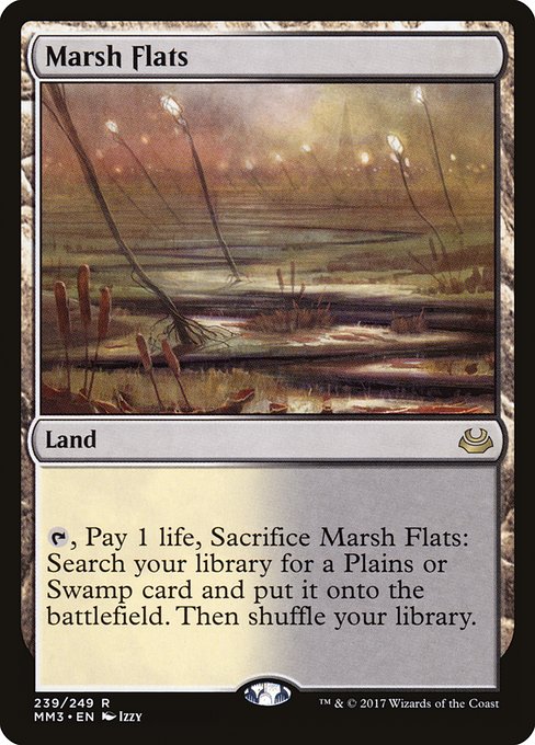 Magic the Gathering Card - Marsh Flats - MTG Circle