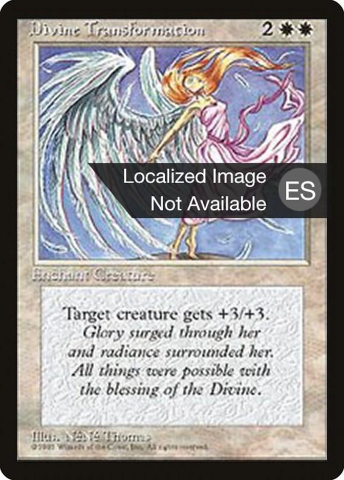 Magic the Gathering Card - Divine Transformation - MTG Circle