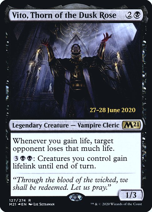 Magic the Gathering Card - Vito, Thorn of the Dusk Rose - MTG Circle