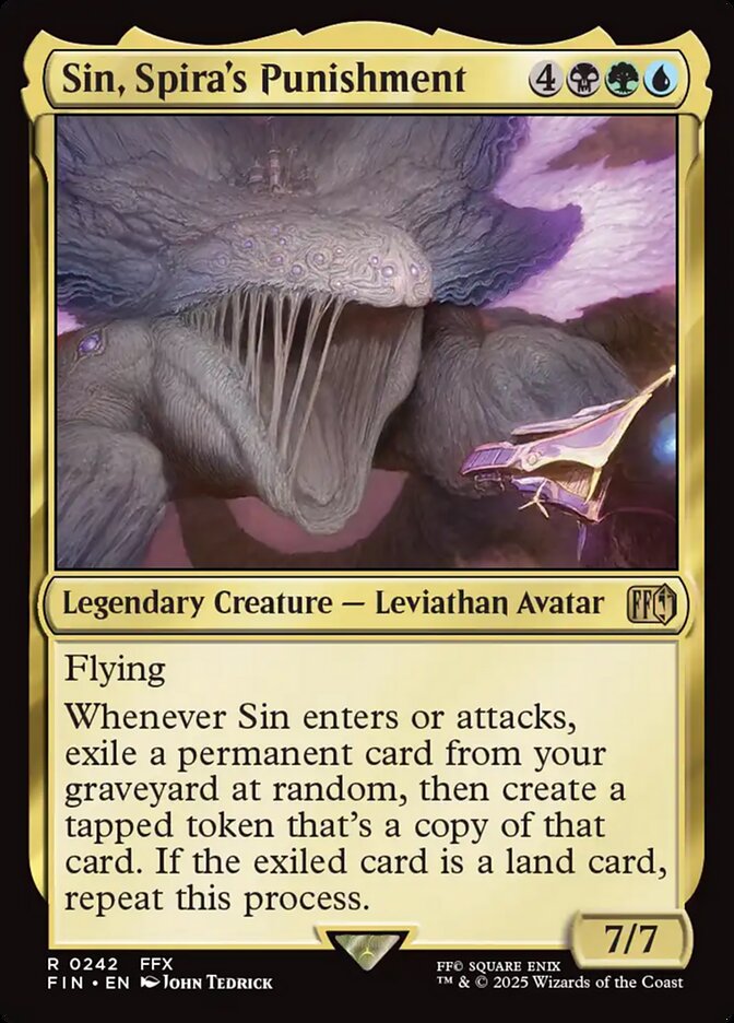 Magic the Gathering Card - Sin, Spira's Punishment - MTG Circle