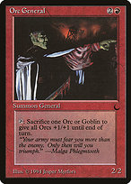 Magic the Gathering Card - Orc General - MTG Circle