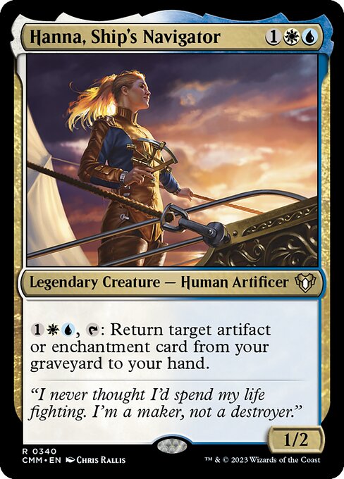 Magic the Gathering Card - Hanna, Ship's Navigator - MTG Circle