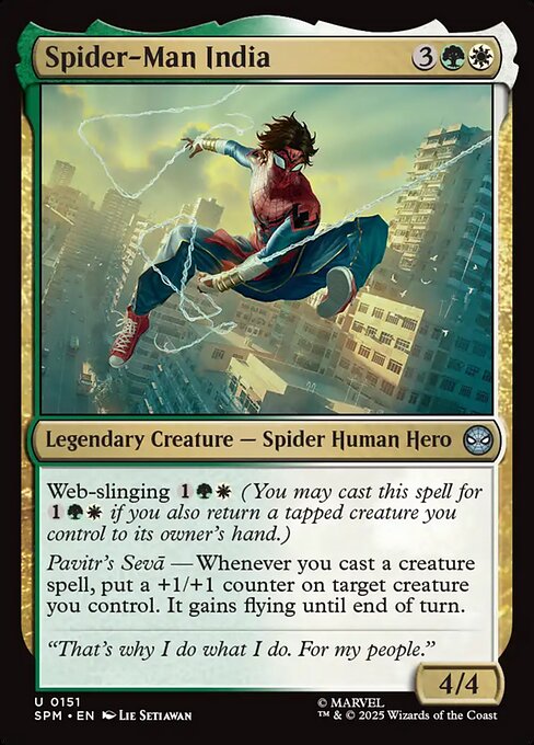 Magic the Gathering Card - Spider-Man India - MTG Circle