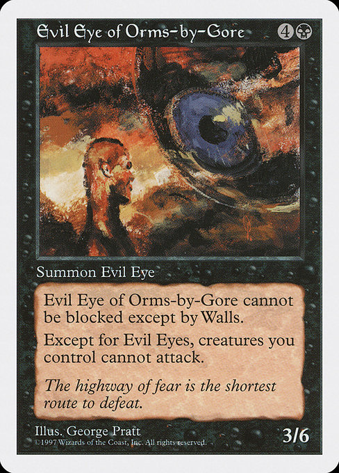 Magic the Gathering Card - Evil Eye of Orms-by-Gore - MTG Circle