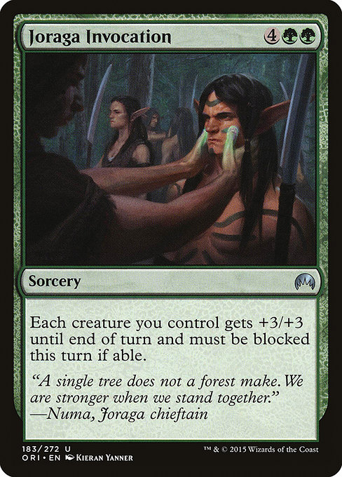 Magic the Gathering Card - Joraga Invocation - MTG Circle