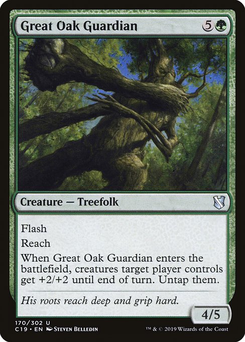 Magic the Gathering Card - Great Oak Guardian - MTG Circle
