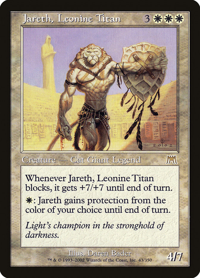 Magic the Gathering Card - Jareth, Leonine Titan - MTG Circle
