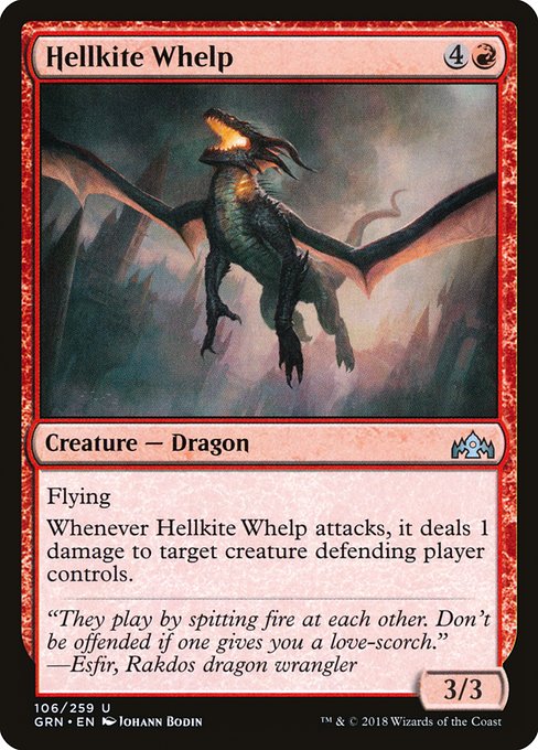 Magic the Gathering Card - Hellkite Whelp - MTG Circle