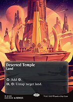 Magic the Gathering Card - Deserted Temple - MTG Circle