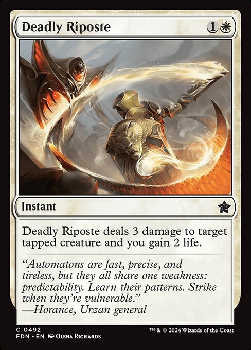 Magic the Gathering Card - Deadly Riposte - MTG Circle