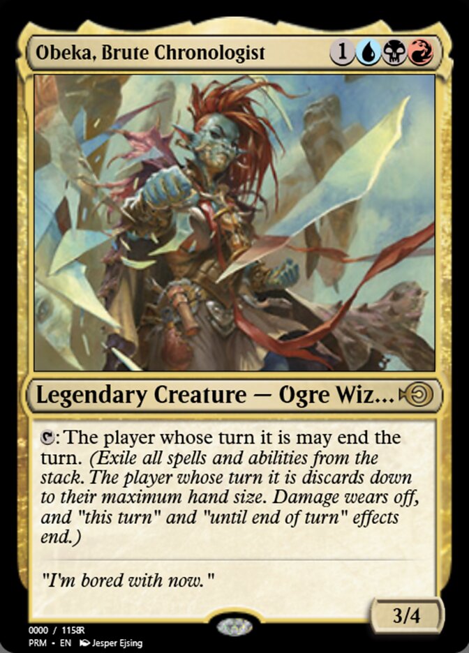 Magic the Gathering Card - Obeka, Brute Chronologist - MTG Circle