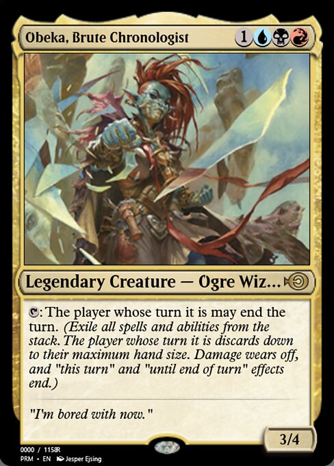 Magic the Gathering Card - Obeka, Brute Chronologist - MTG Circle