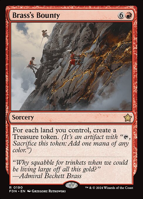 Magic the Gathering Card - Brass's Bounty - MTG Circle