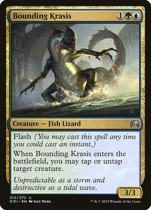 Magic the Gathering Card - Bounding Krasis - MTG Circle