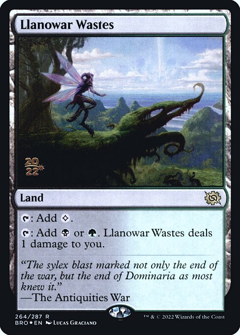 Magic the Gathering Card - Llanowar Wastes - MTG Circle